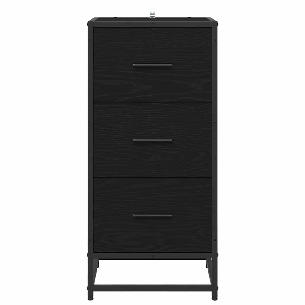 Credenza Rovere Nero 35.5 x 35 x 76 cm
