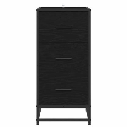 Credenza Rovere Nero 35.5 x 35 x 76 cm