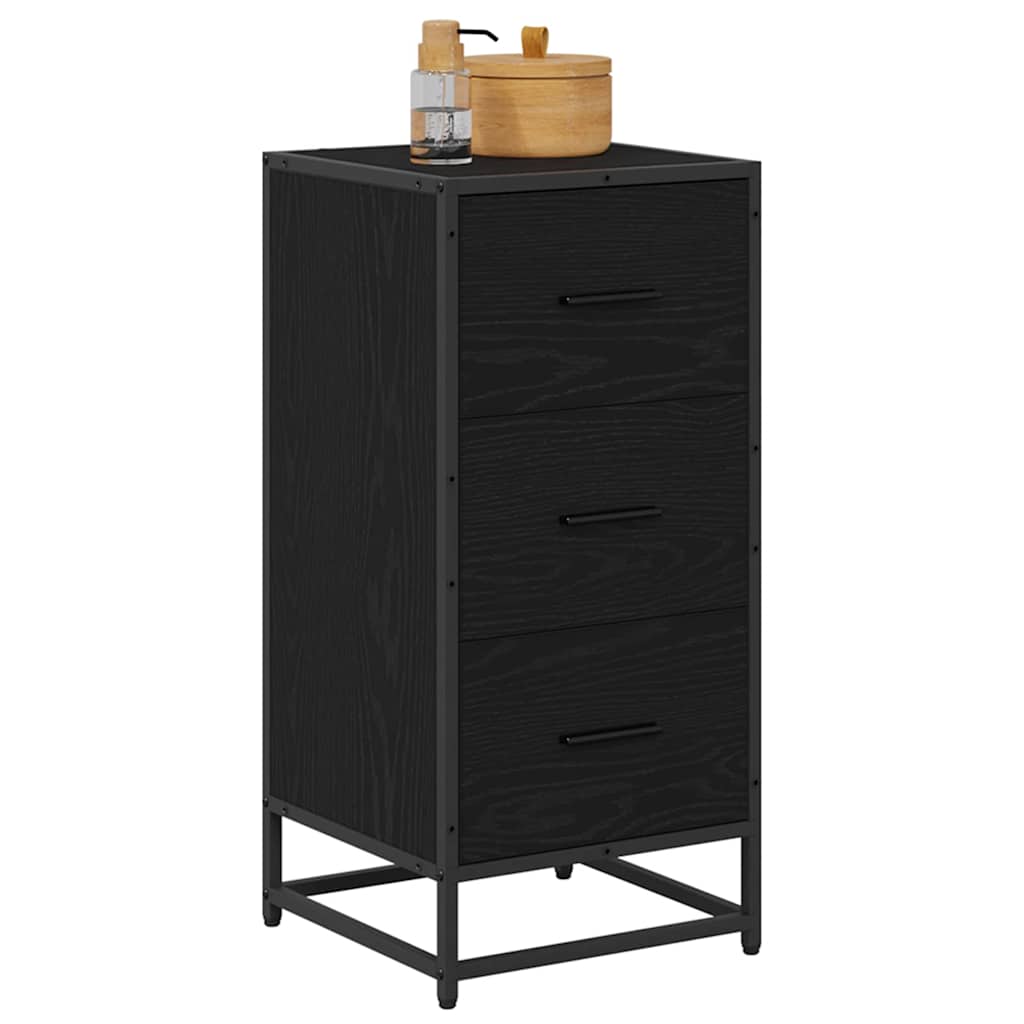Credenza Rovere Nero 35.5 x 35 x 76 cm