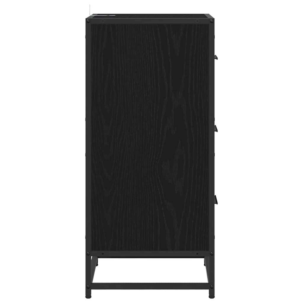 Credenza Rovere Nero 35.5 x 35 x 76 cm