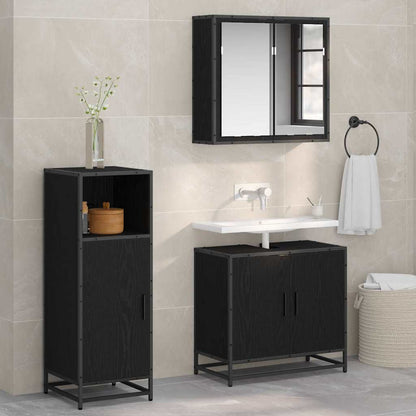 Set di mobili per il bagno Rovere Nero 35 x 37,5 x 100 cm