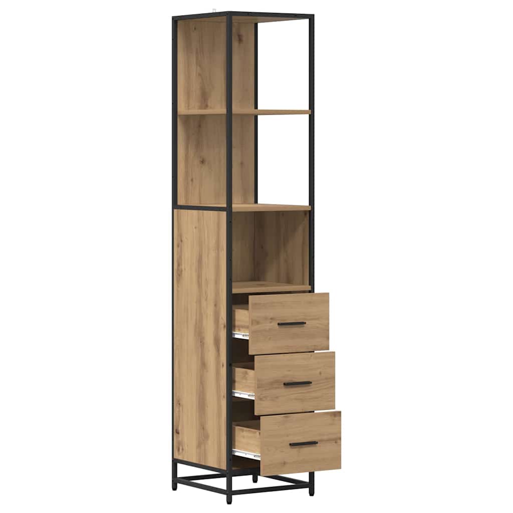 Set di mobili per il bagno con cassetto Rovere artigianale | homemem39