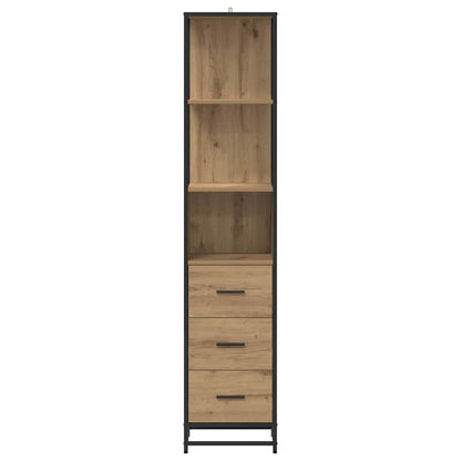 Set di mobili per il bagno con cassetto Rovere artigianale | homemem39