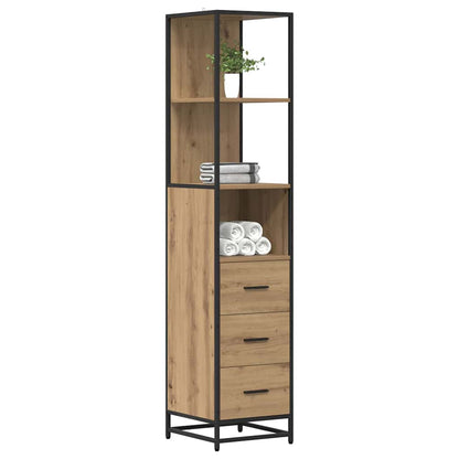Set di mobili per il bagno con cassetto Rovere artigianale