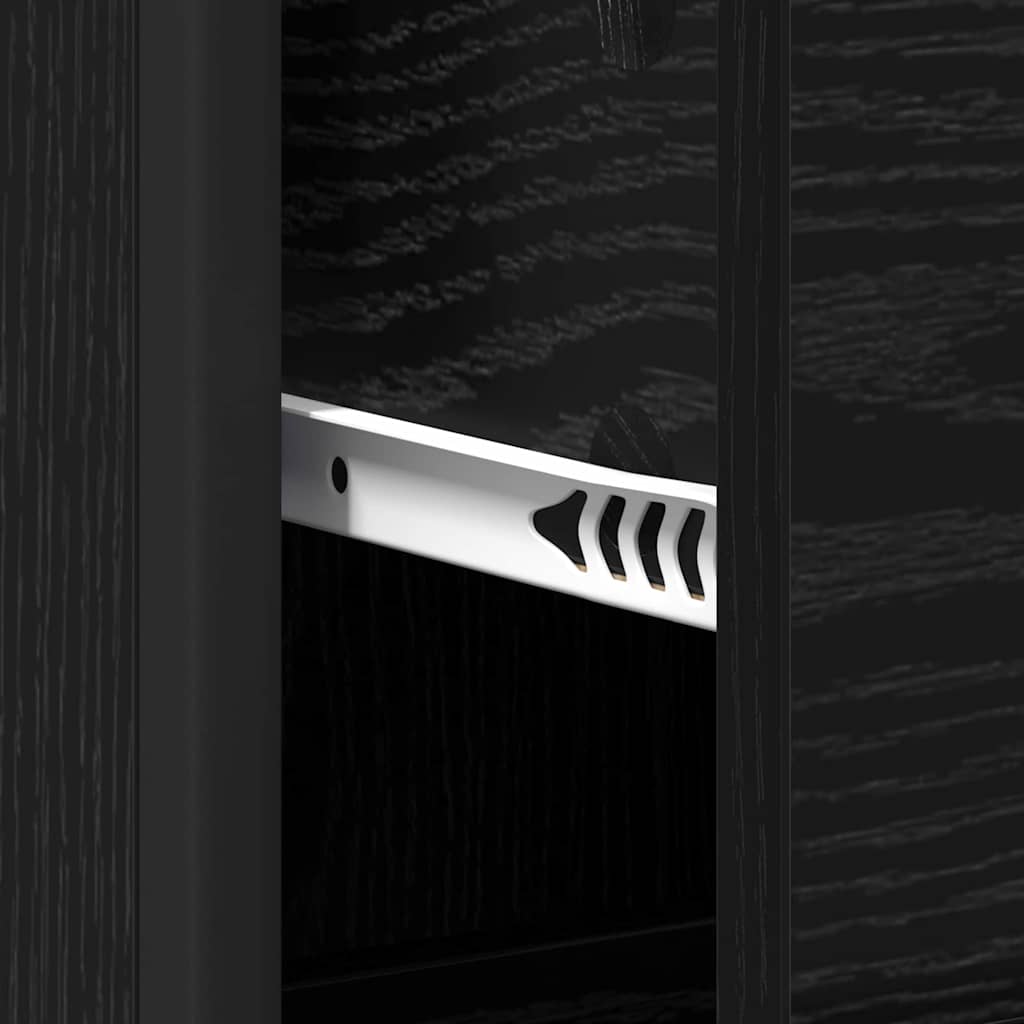 Set di mobili per il bagno Rovere Nero 35 x 37,5 x 166 cm