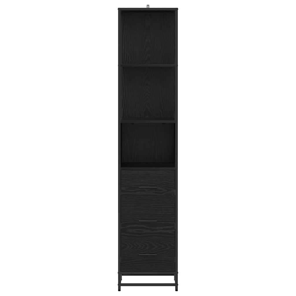 Set di mobili per il bagno Rovere Nero 35 x 37,5 x 166 cm
