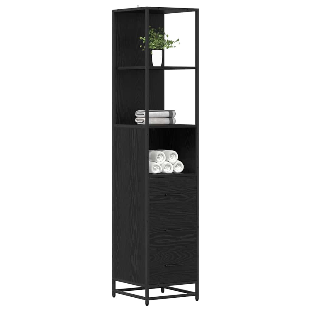 Set di mobili per il bagno Rovere Nero 35 x 37,5 x 166 cm
