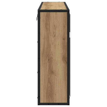 Scaffale da parete con porta Rovere artigianale 65 x 20 x 60 cm | homemem39