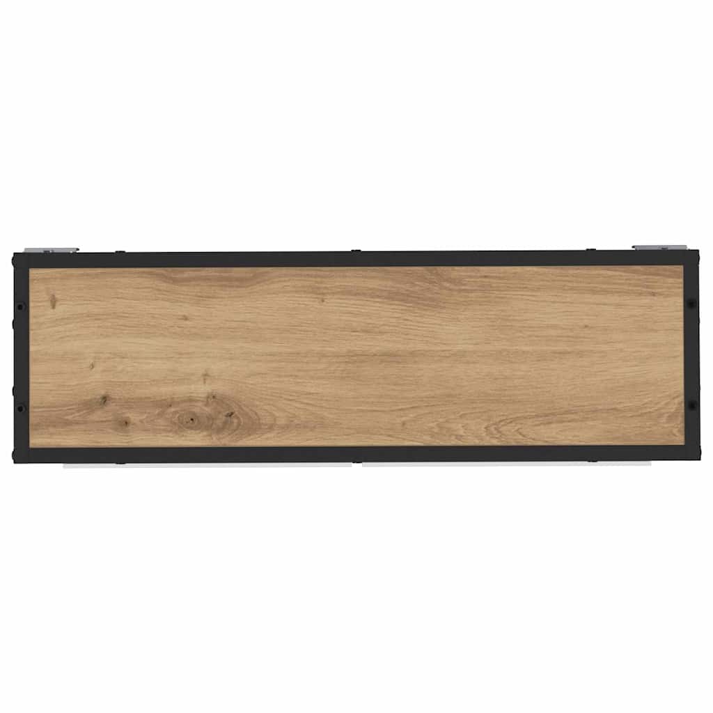 Scaffale da parete con porta Rovere artigianale 65 x 20 x 60 cm | homemem39