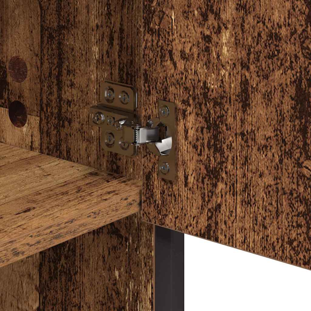 Scaffale da parete con porta Legno vecchio 65 x 20 x 60 cm | homemem39