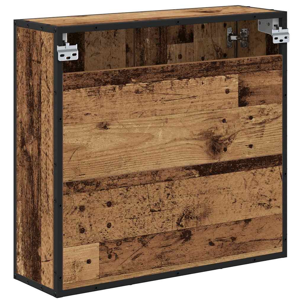 Scaffale da parete con porta Legno vecchio 65 x 20 x 60 cm | homemem39