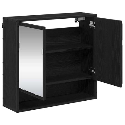 Scaffale da parete con lo scaffale Rovere Nero 65 x 20 x 60 cm