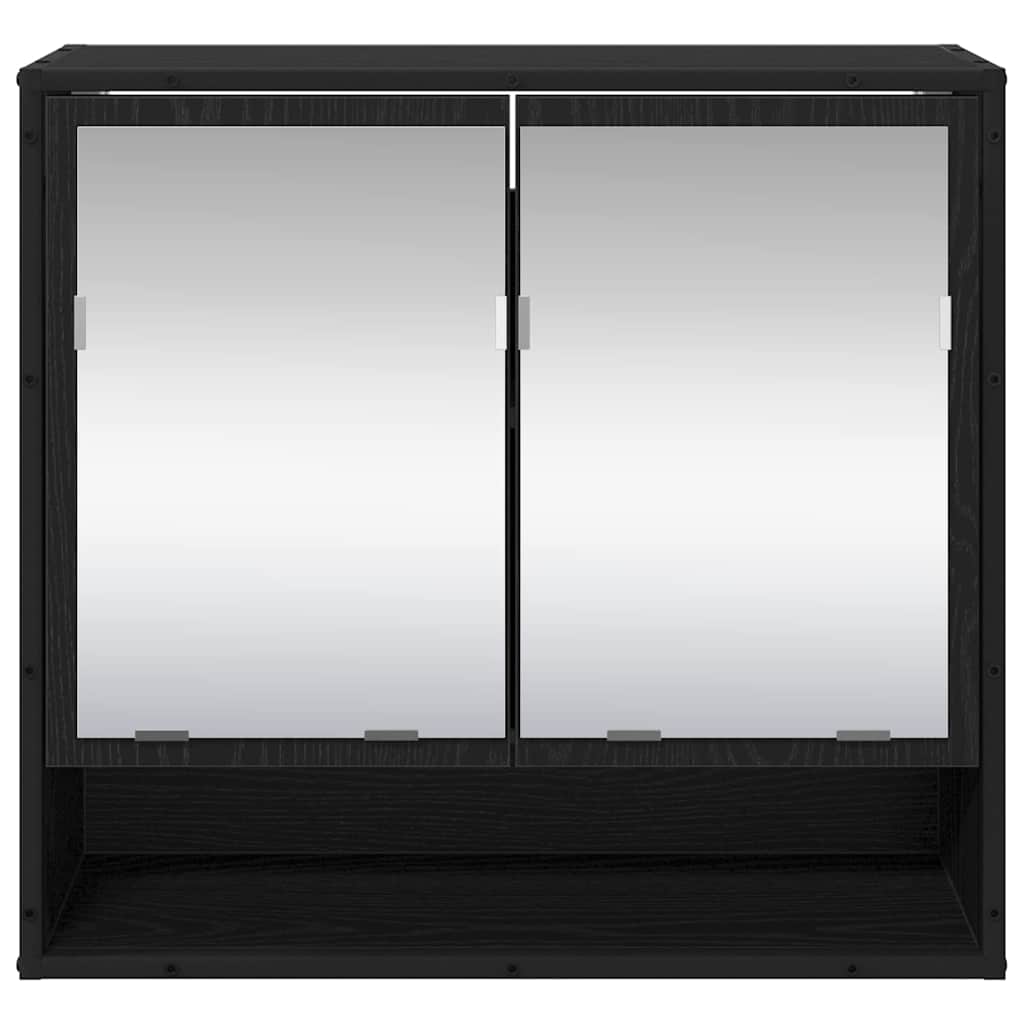 Scaffale da parete con lo scaffale Rovere Nero 65 x 20 x 60 cm | homemem39