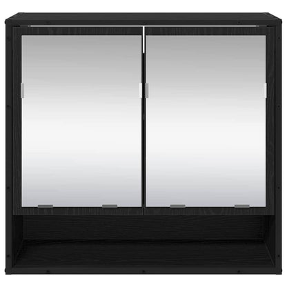 Scaffale da parete con lo scaffale Rovere Nero 65 x 20 x 60 cm | homemem39