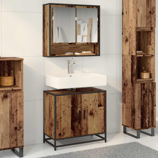 Armadio per Lavabo da Bagno Legno vecchio 65 x 33 x 60 cm | homemem39