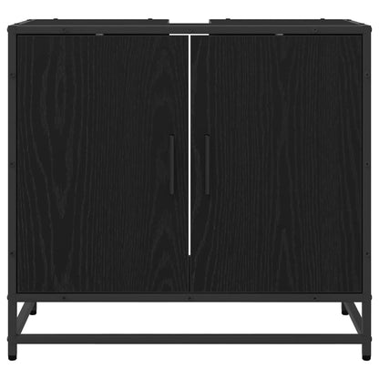 Armadio per Lavabo da Bagno Rovere Nero 65 x 33 x 60 cm | homemem39