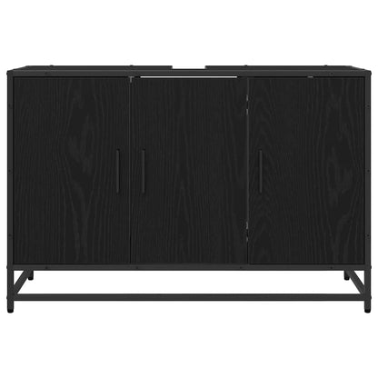 Mobile da Bagno Rovere Nero 90 x 33 x 60 cm Legno multistrato