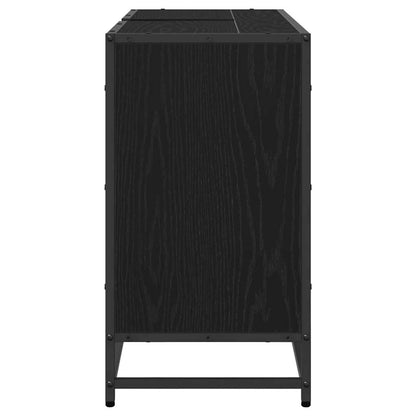 Mobile da Bagno Rovere Nero 90 x 33 x 60 cm Legno multistrato | homemem39