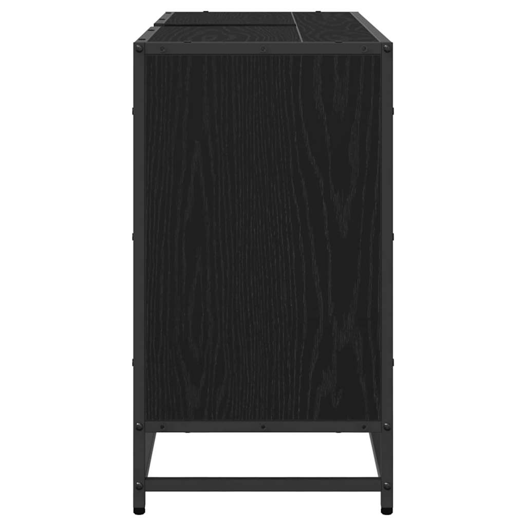 Mobile da Bagno Rovere Nero 90 x 33 x 60 cm Legno multistrato