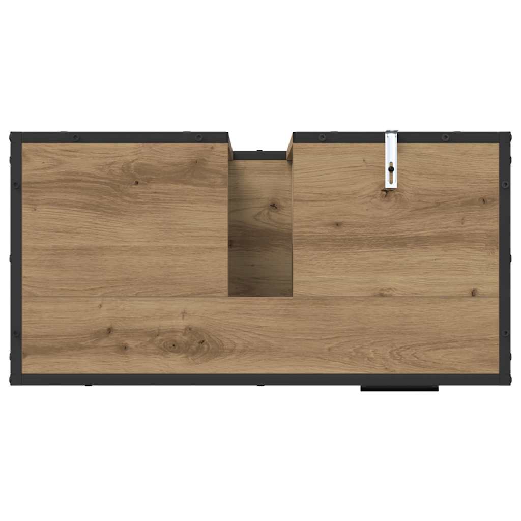 Mobile da Bagno con cassetto Rovere artigianale 65 x 33 x 60 cm