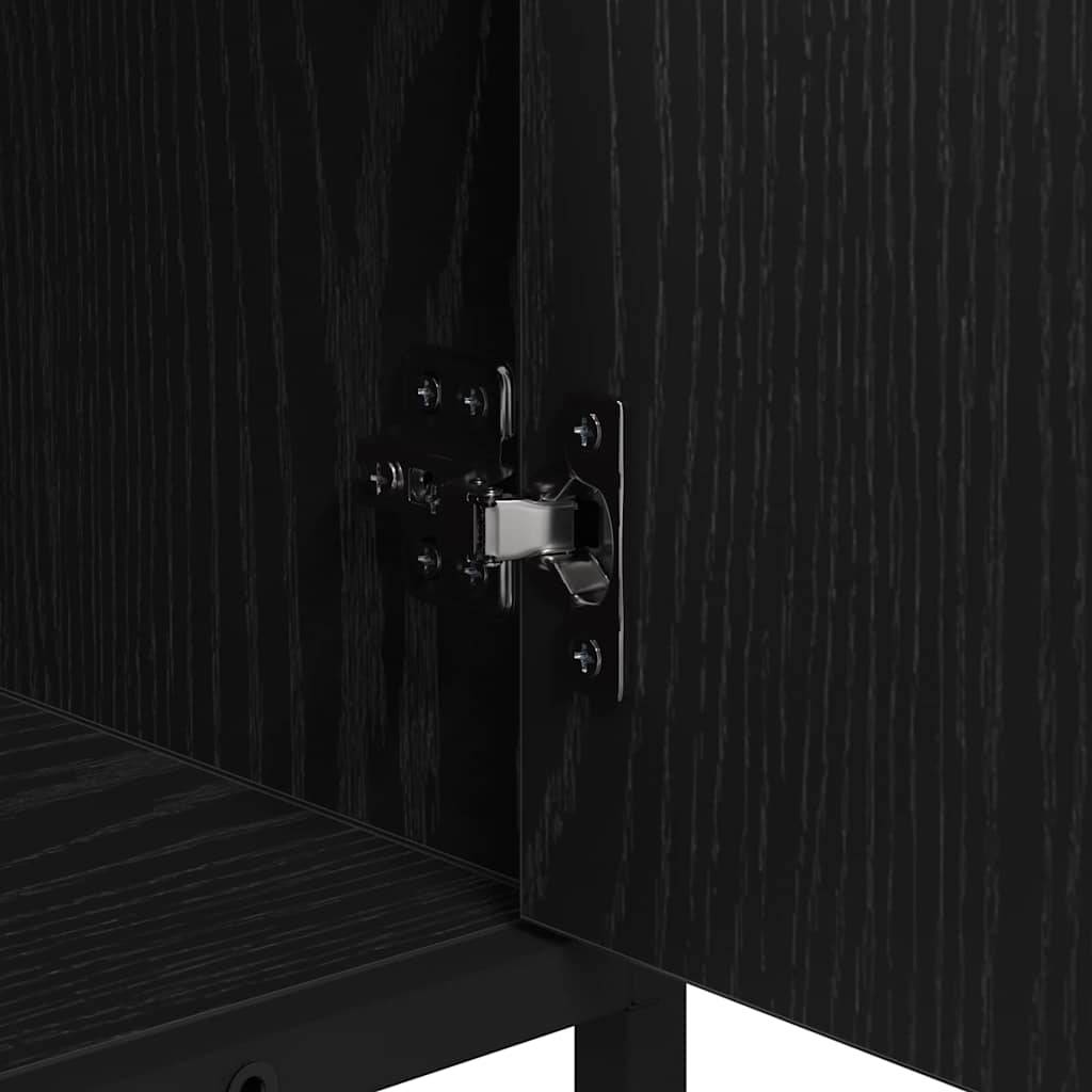 Mobile da Bagno Rovere Nero 65 x 33 x 60 cm Legno multistrato | homemem39