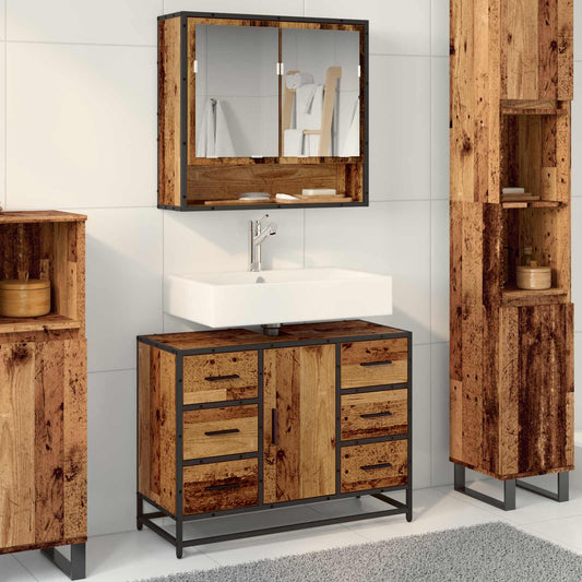Mobile da Bagno Legno vecchio 80 x 33 x 60 cm Legno multistrato | homemem39