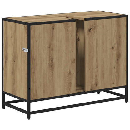 Mobile da Bagno con cassetto Rovere artigianale 80 x 33 x 60 cm