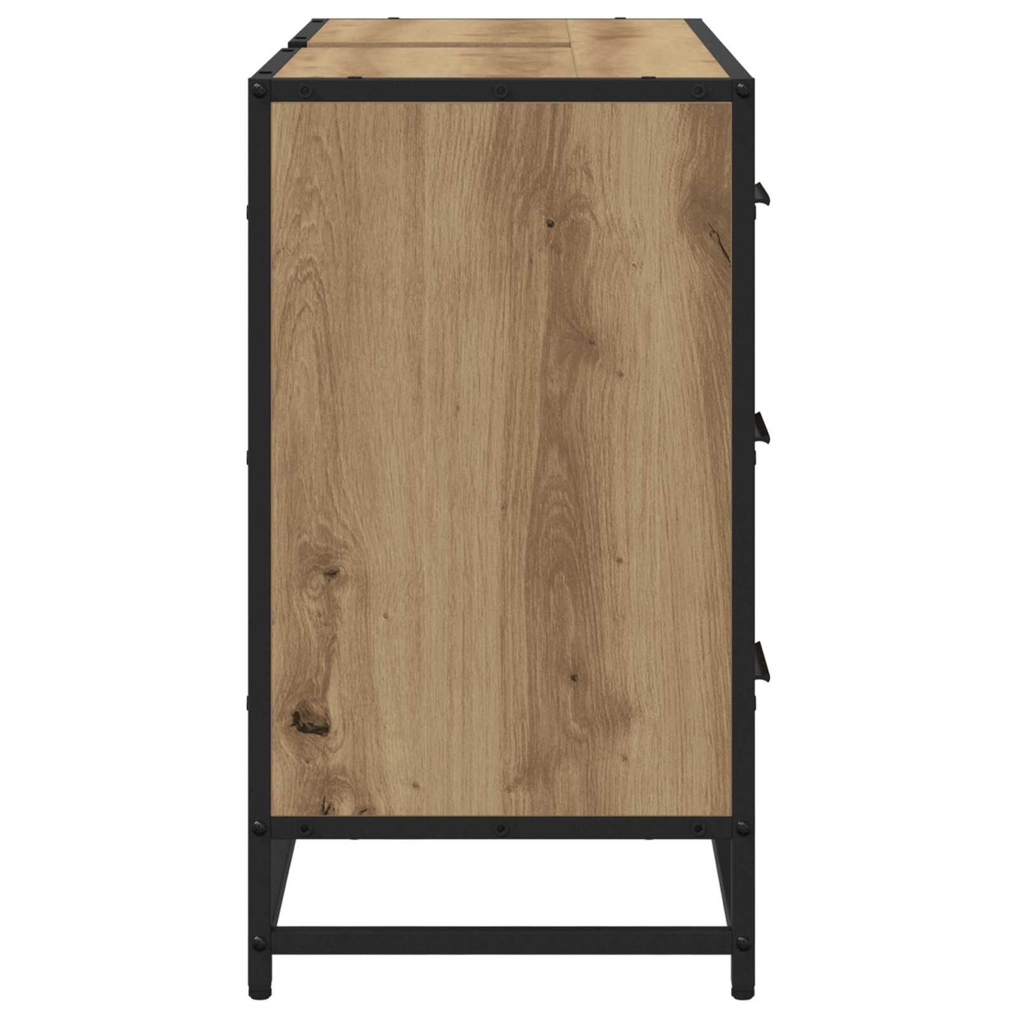 Mobile da Bagno con cassetto Rovere artigianale 80 x 33 x 60 cm | homemem39