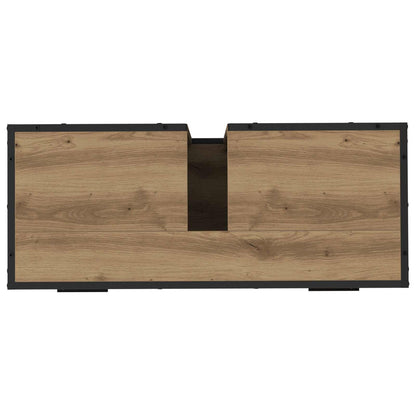 Mobile da Bagno con cassetto Rovere artigianale 80 x 33 x 60 cm | homemem39