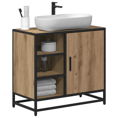 Mobile da Bagno con porta Rovere artigianale 65 x 33 x 60 cm