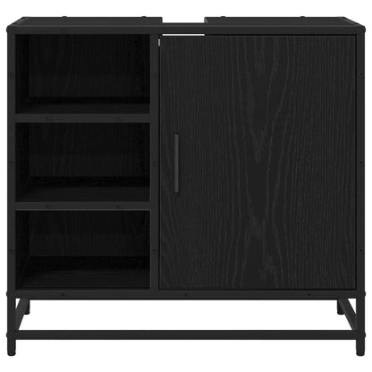 Mobile da Bagno Rovere Nero 65 x 33 x 60 cm Legno multistrato | homemem39