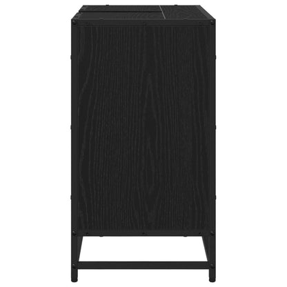 Mobile da Bagno Rovere Nero 65 x 33 x 60 cm Legno multistrato | homemem39
