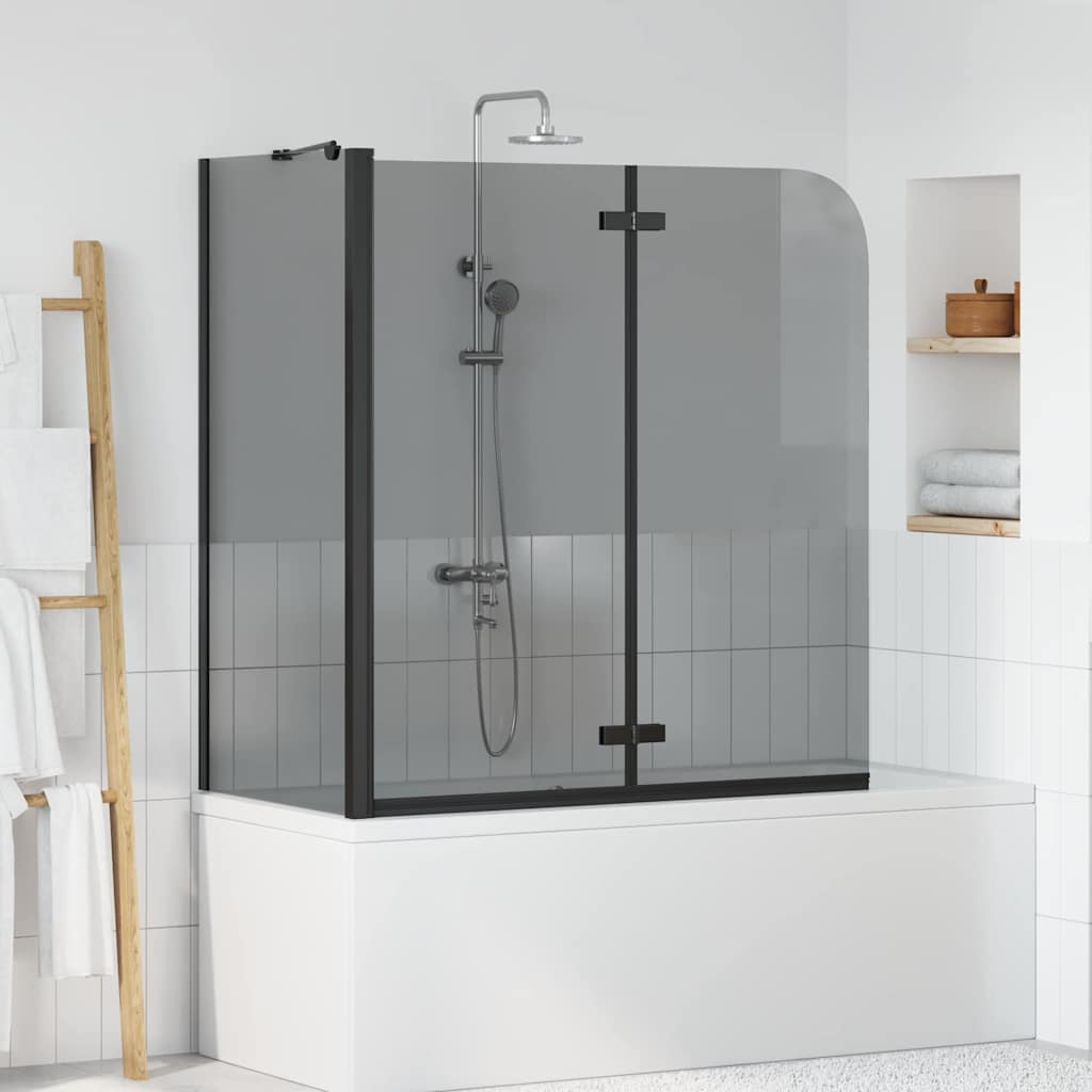 Involucro Doccia Nero 120 x 68 x 130 cm Vetro ESG e Alluminio
