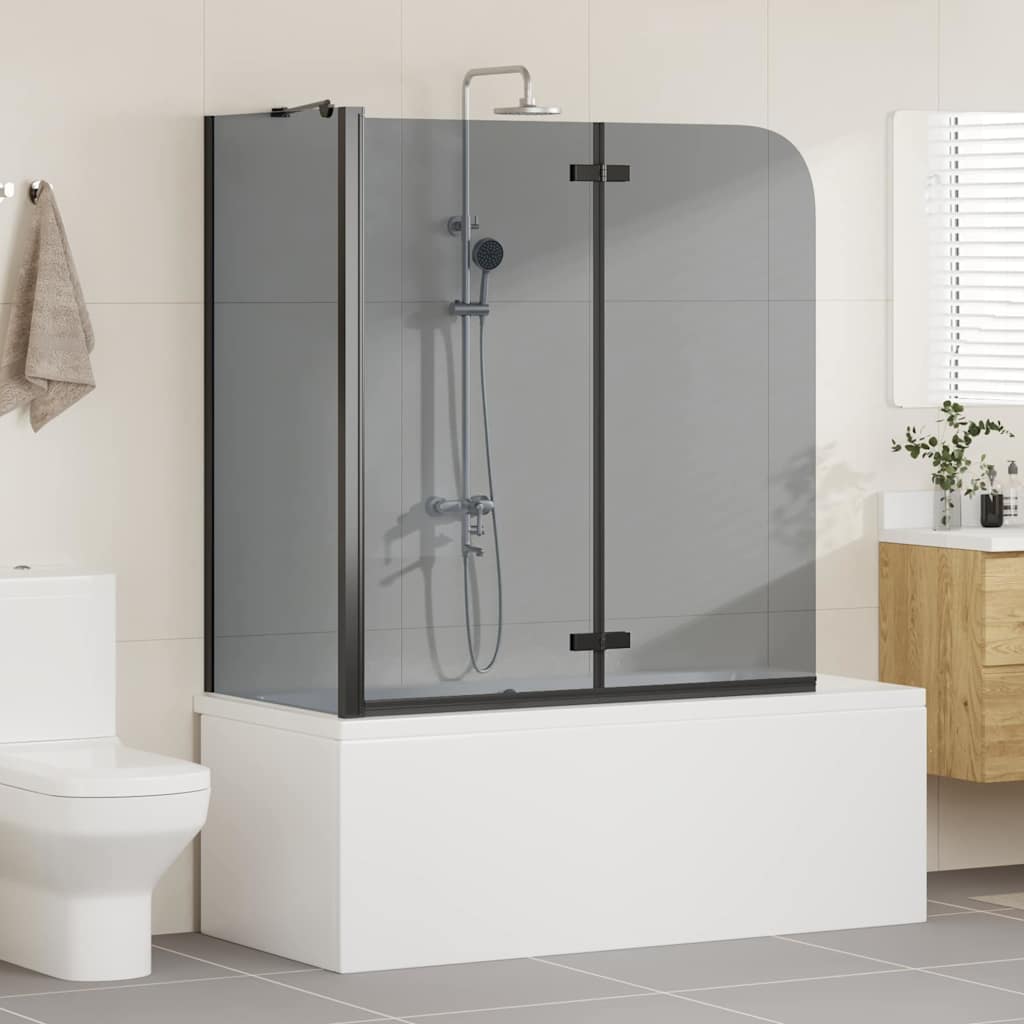 Involucro Doccia Nero 120 x 68 x 130 cm Vetro ESG e Alluminio
