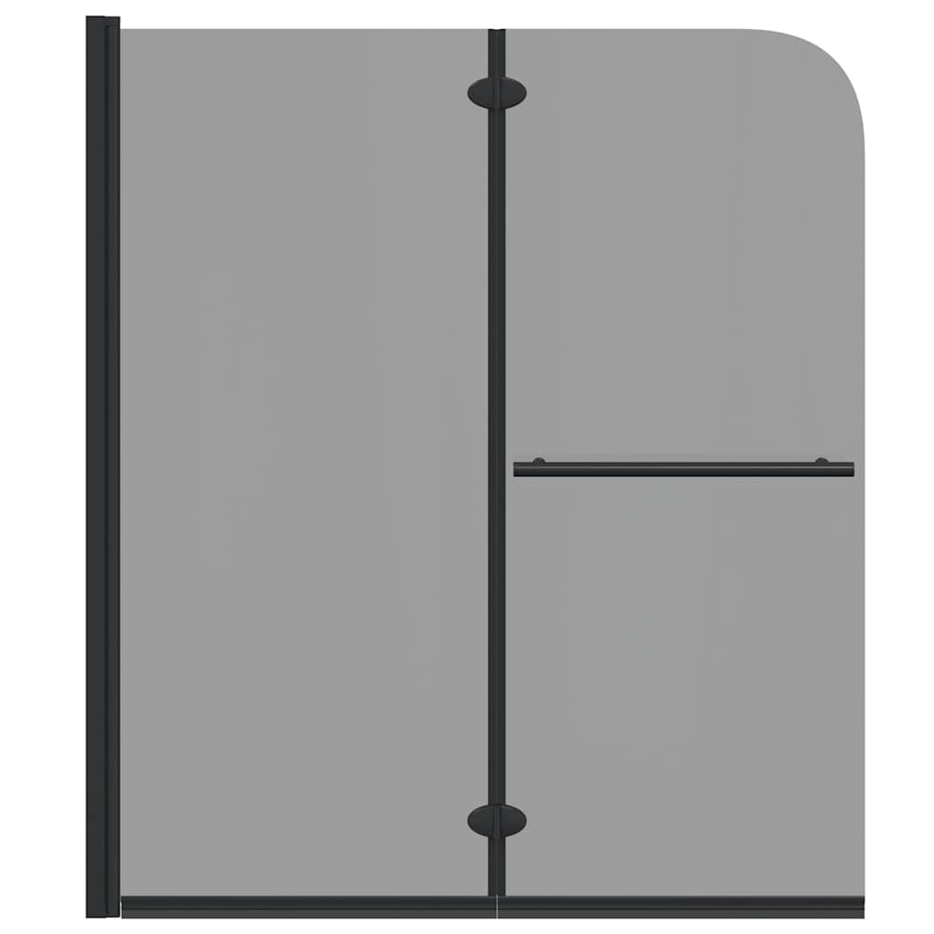 Involucro Doccia Nero 95 x 140 cm Vetro ESG e Alluminio