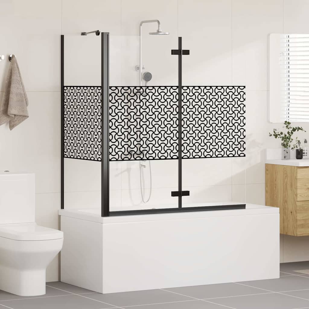 Chiusura per Bagno Geometrico Nero 120 x 67 x 129 cm