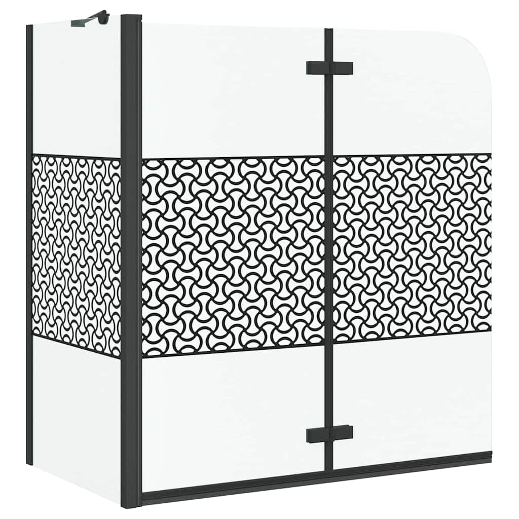 Chiusura per Bagno Geometrico Nero 120 x 67 x 129 cm