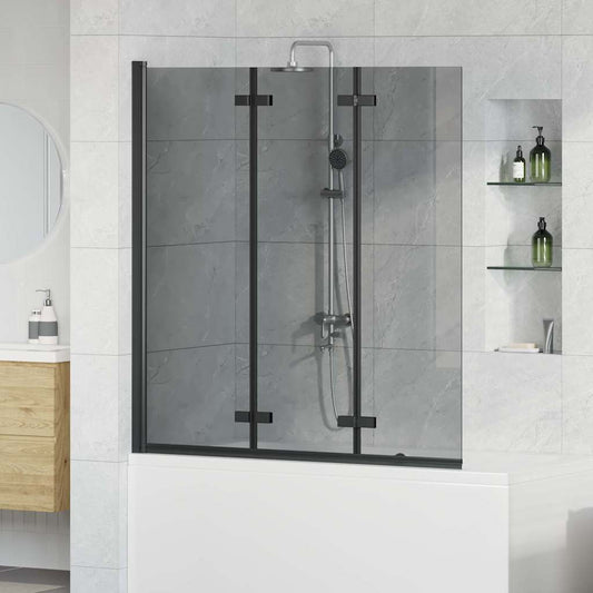 Involucro Doccia Nero 130 x 138 cm Vetro ESG e Alluminio | homemem39