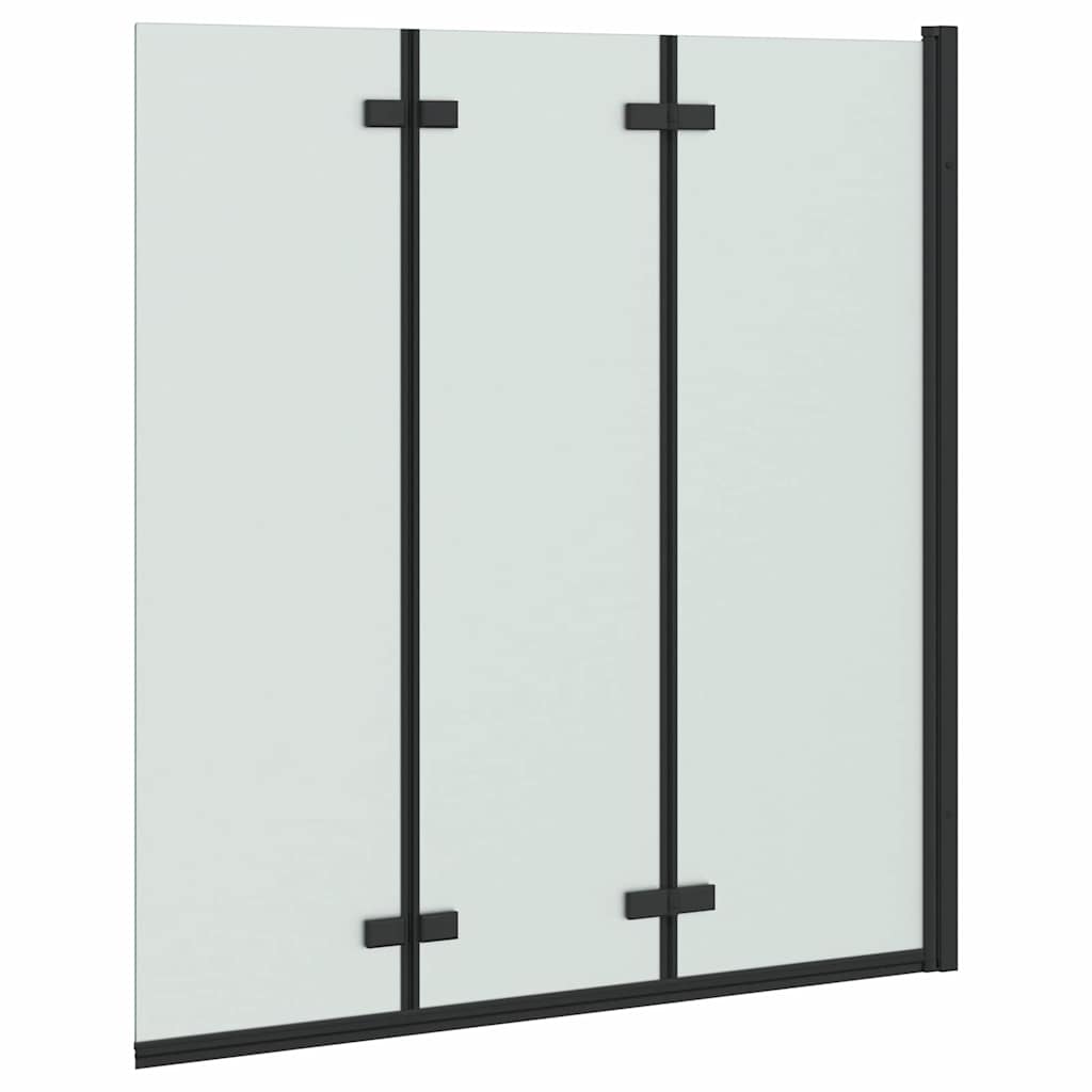 Involucro Doccia Nero 130 x 138 cm Vetro ESG e Alluminio