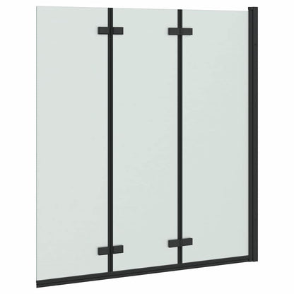 Involucro Doccia Nero 130 x 138 cm Vetro ESG e Alluminio