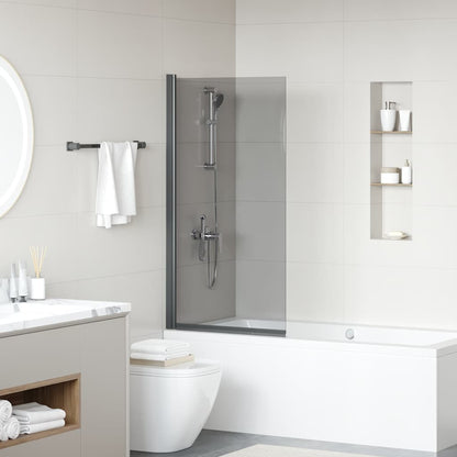 Schermo per Bagno e Doccia Nero 68 x 130 cm Vetro Temperato