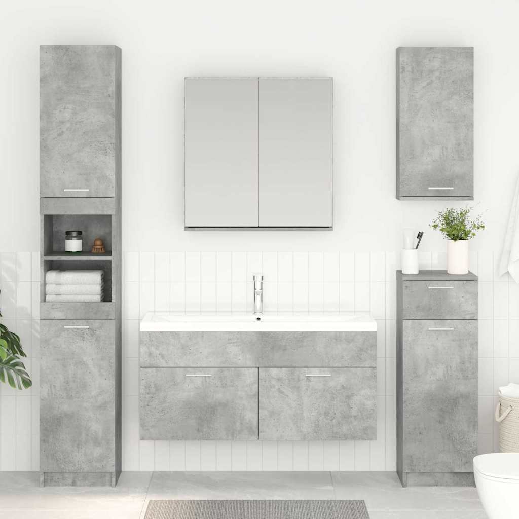 Armadio sottolavello Grigio cemento Legno ingegnerizzato | homemem39