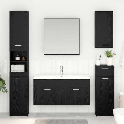 Armadio sottolavello Rovere Nero Legno ingegnerizzato | homemem39