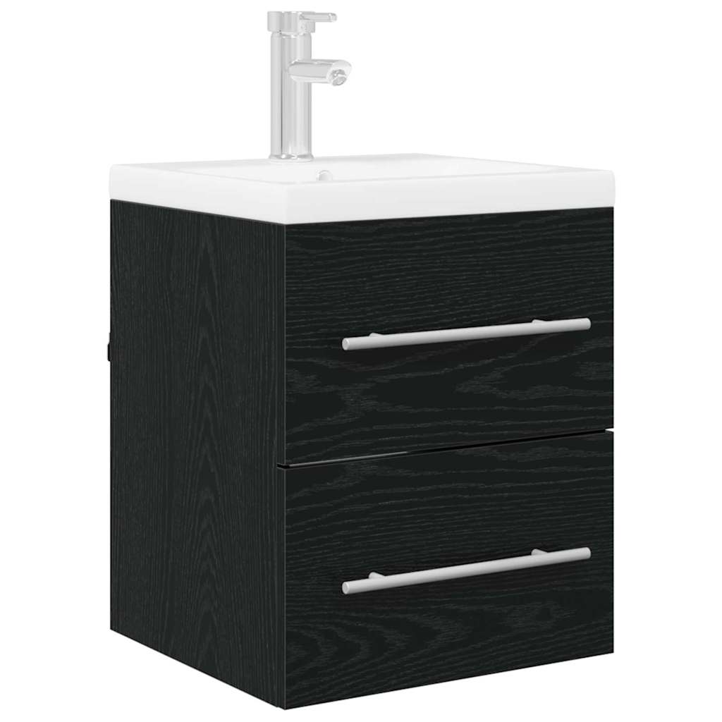 Armadio sottolavello Rovere Nero 38,5 x 41 x 48 cm | homemem39