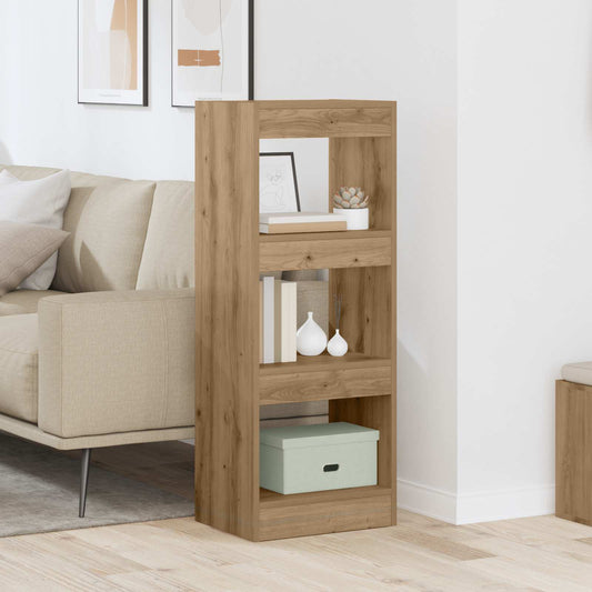Armadio per Libri 3 livelli 37 x 30 x 103 cm rovere artigianale | homemem39