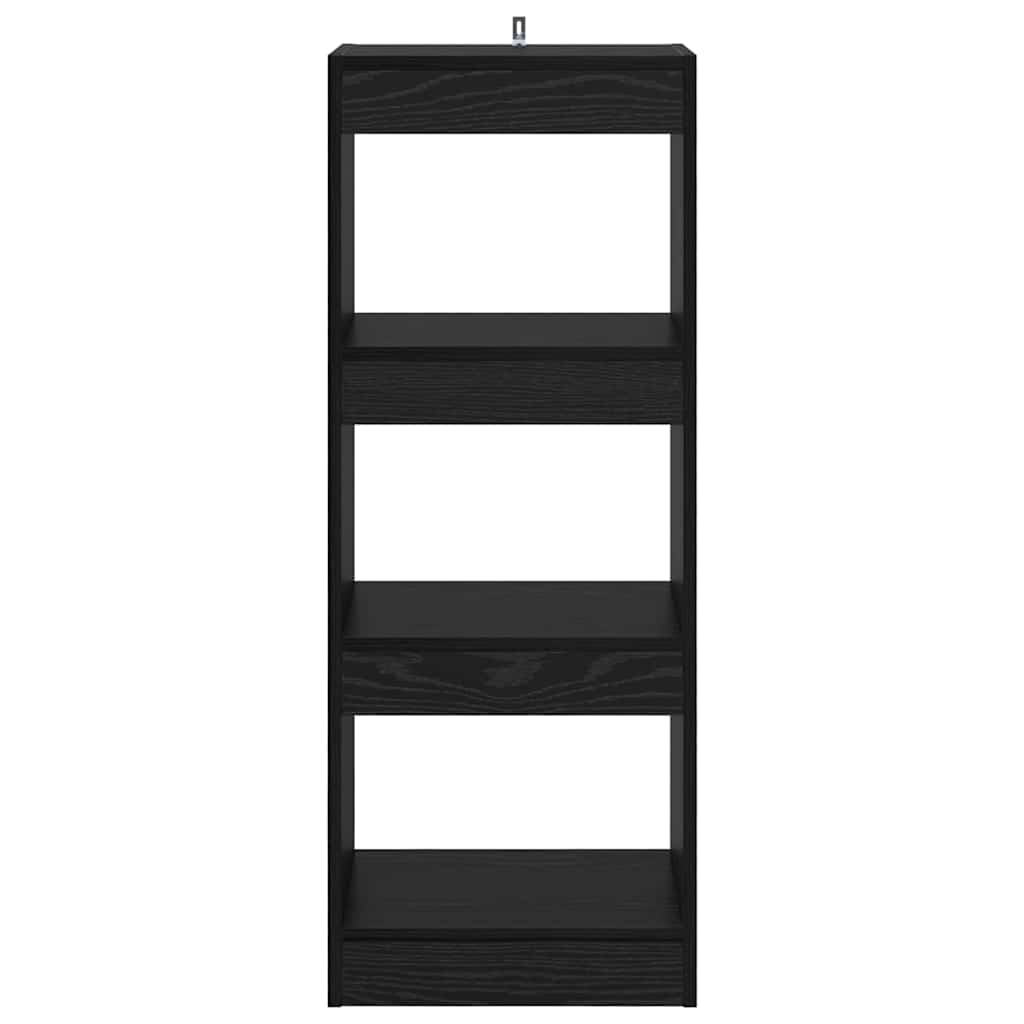 Armadio per Libri Rovere nero 40 x 30 x 103 cm