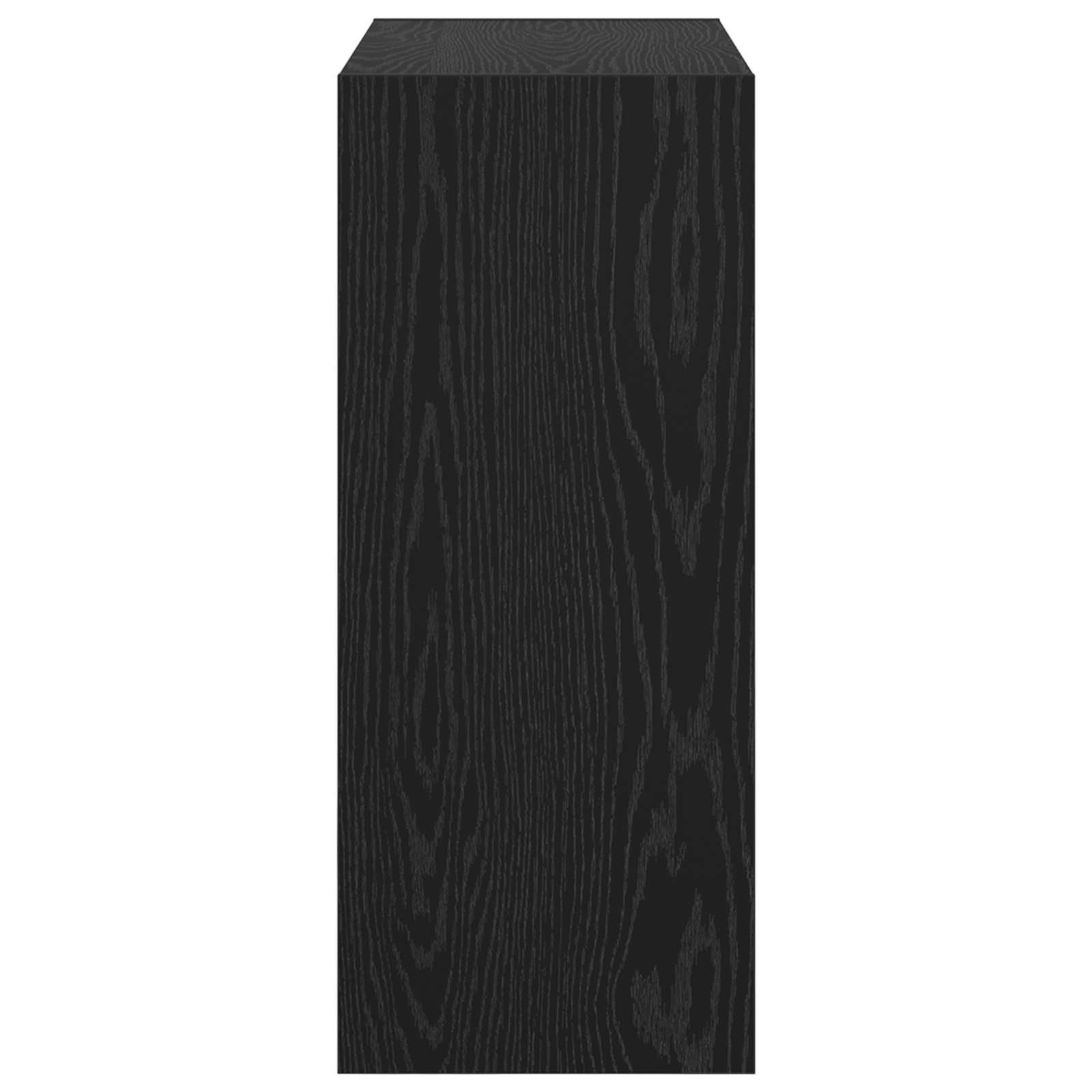 Armadio per Libri Rovere Nero 60 x 30 x 72 cm Legno multistrato | homemem39