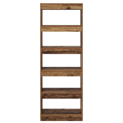 Armadio per Libri Legno vecchio 60 x 30 x 166 cm