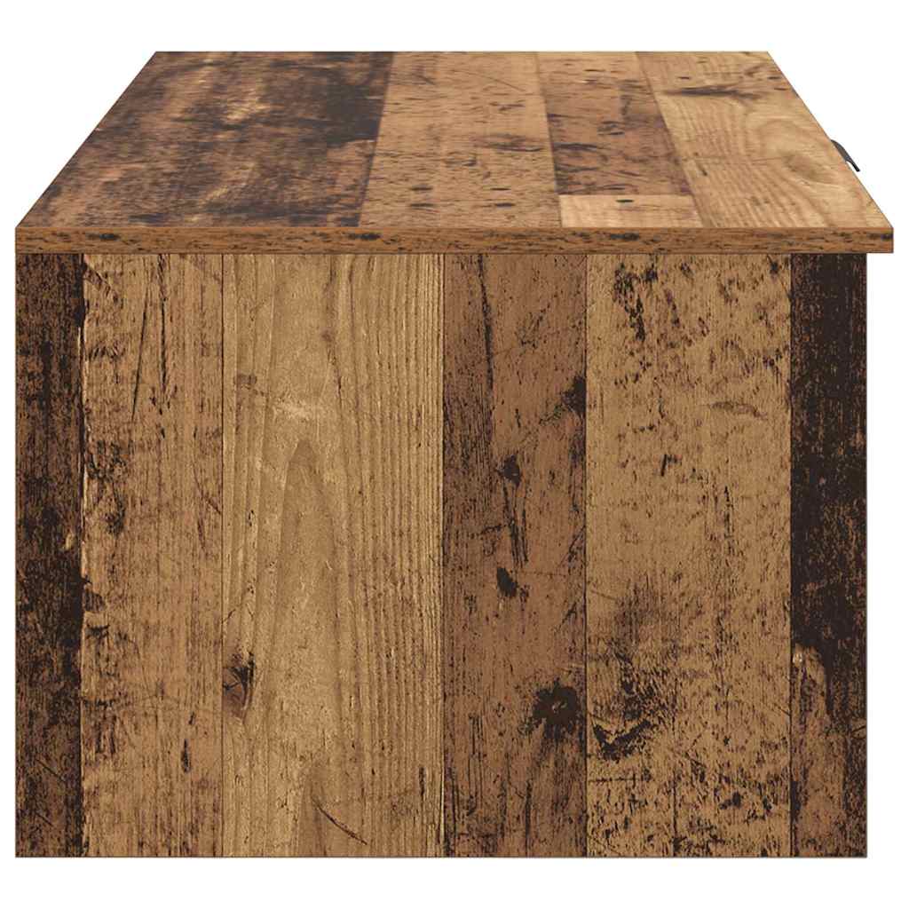 Tavolino da salotto con cassetto Legno vecchio 102 x 50 x 36cm