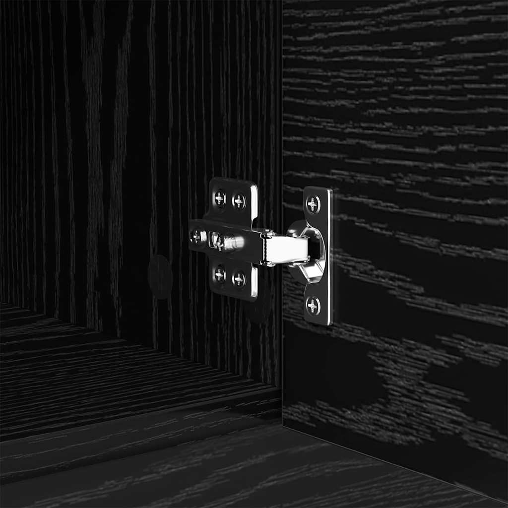 Tavolino da salotto con cassetto Rovere Nero 102 x 50 x 36cm